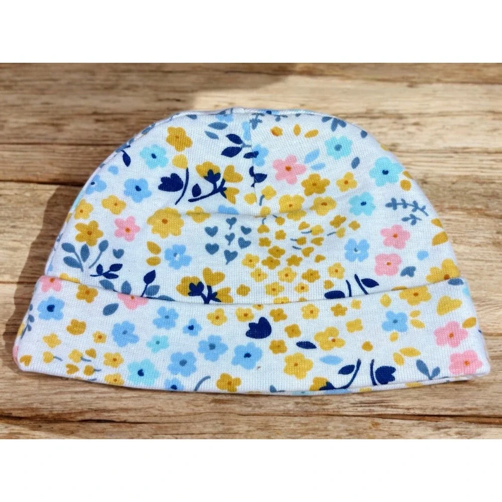 Gerber Baby Girls Daisy‎ Caps Lot of 3